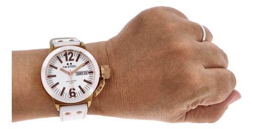Reloj Para Hombre Tw Steel *tw*. Blanco Blanco Blanco (Usado)
