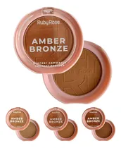 Comprar Base de maquiagem em pó compacto Ruby Rose Bronzer Compacto Matte Amber Bronze Ruby Rose tom sunburst - 7g