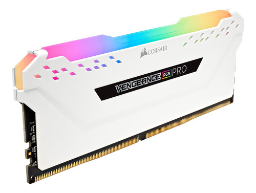 Memoria RAM Vengeance RGB Pro gamer color blanco 32GB 2 Corsair CMW32GX4M2C3000C15