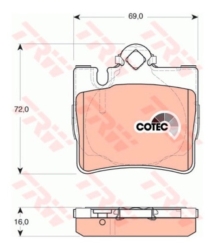 Pastilhas De Freio Tras. Mercedes Cl 500 1999-2007 C215