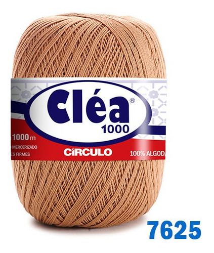 Linha Cléa 1000m Círculo Crochê Cor 7625 - CASTANHA