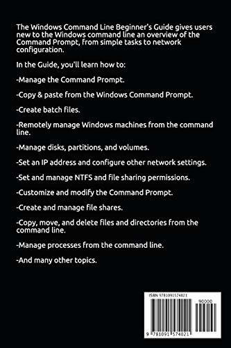 The Windows Command Line Beginners Guide - Second Edition: Command Line Beginner's Guide, De Moeller, Jonathan., Vol. 1. Editorial Independently Published, Tapa Blanda En Inglés, 2019