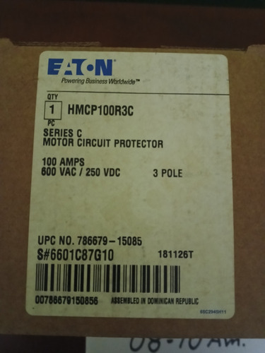 Breaker Trifásico De 100 Amperios Hmcp Eaton Oferta 