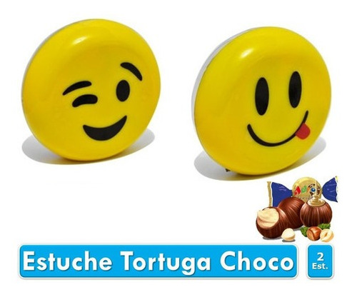 Estuche Regalo Chocolates Carita Emoji 45gr X 2uds