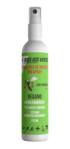 Repelente Vegano Spray Contra Insetos Uso Adulto E Infantil