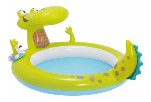 Pileta inflable caimán Intex 57431 170L verde, azul y amarilla