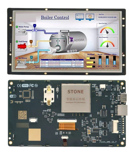 Módulo De Pantalla Lcd Serie Hmi De 7 Pulgadas Con Controlad