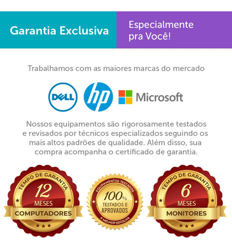 Desktop Usado Dell Optiplex Int I7 2g 16gb Ssd240+1tb Brinde