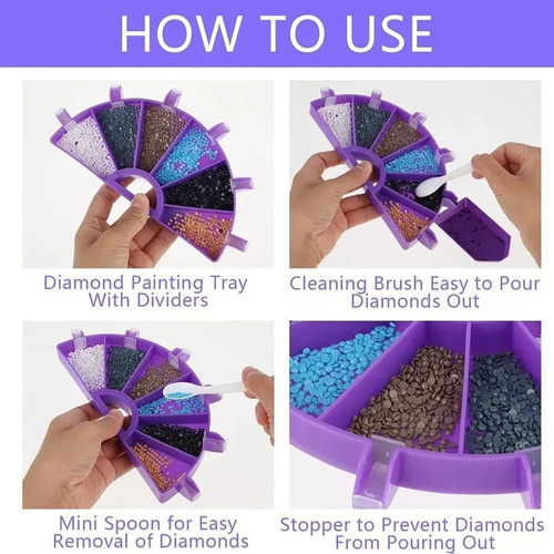 Pack De Fuente, Lápices Y Cera Para Pintura Con Cristales