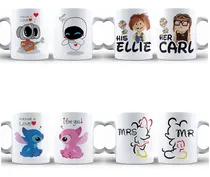 Comprar Caja 12 Tazas Pareja Walle Eva Sitch Up Novios San Valentín