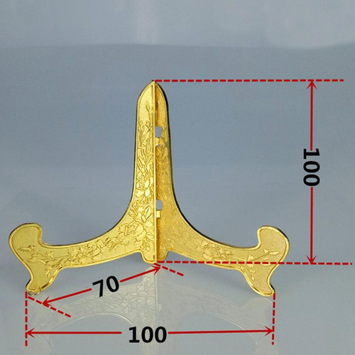 1 Unids De Metal Licencia Bowl Plegable Teacake 10cm_golden