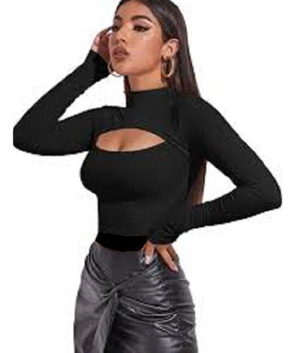 Body Blusa Camisa Buso Bodie Top Cuello Camiseta Bodi Sexi V