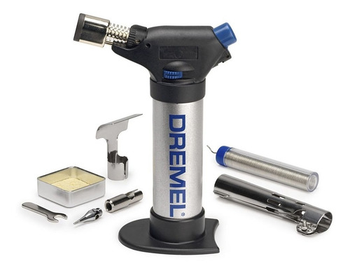 Mini Maçarico Versaflame À Gás Com 7 Acessórios - Dremel