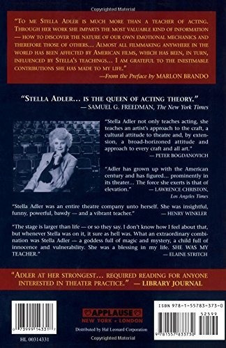 Stella Adler : The Art of Acting, de Howard Kissel. Editorial Applause Theatre Book Publishers, tapa dura en inglés