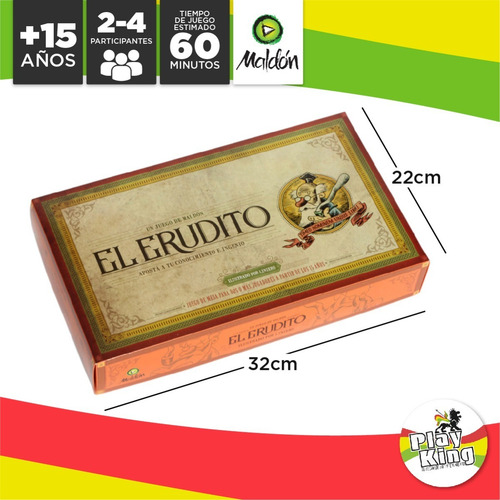 Imagen 3 de 10 de Maldon El Erudito Cultura Original Juego De Mesa Playking