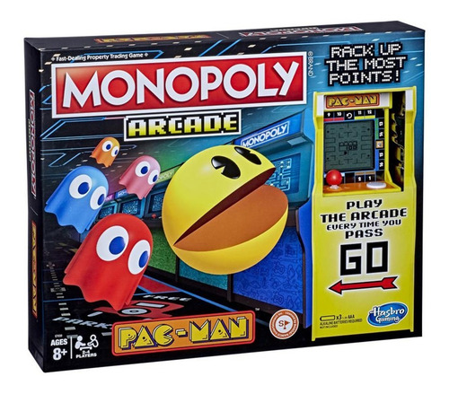 Imagem 1 de 4 de Jogo De Tabuleiro Monopoly Arcade Pac Man Hasbro E7030