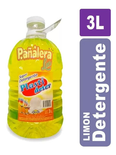 Detergente Plasti Deter Bidón De 3 Litros Limón 