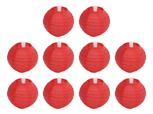 Lanternas De Papel Dobráveis Redondas, 10 Unidades, Dobrávei