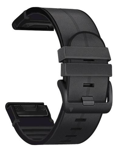 Para Garmin Fenix 6x Correa De Silicona + Cuero