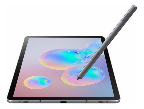 Tablet Samsung Galaxy Tab S6 SM-T865 10.5" 128GB mountain grey com memória RAM 6GB e conexão de telefone celular