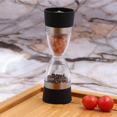 Yab - Moedor De Pimenta E Sal Grosso 2 Em 1 Gourmet Temperos Especiarias Triturador Manual Duplo Premium