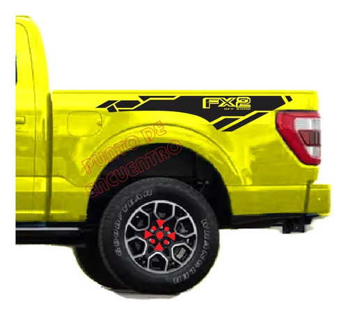 Par Stickers Franjas Para Fx2 F150 Grafica Pick Up+ Garra