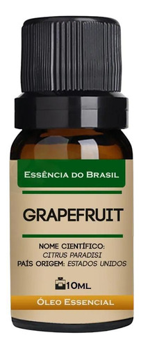 Óleo Essencial De Grapefruit 10ml - Puro E Natural