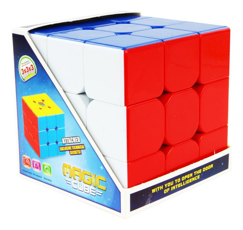 Cubo Rubik Heshu Grande 9cm Stickerless