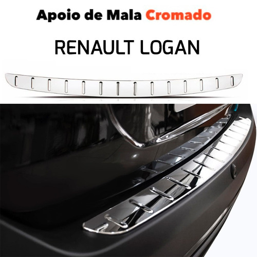 Protetor Cromado De Porta Mala Para Renault Logan