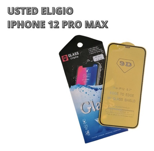 Vidrio Templado iPhone 12 / 12 Pro / 12 Pro Max 9d 3d Touch