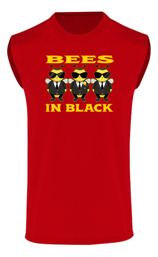 Playera Sin Mangas De Abejas De Negro - Bees In Black