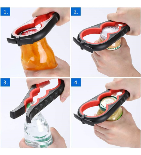 Abridor Multifuncional: Botellas Y Latas Con Anillo