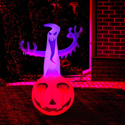 Adorno Inflable De Halloween Que Rompe El Terror Con Una Cor