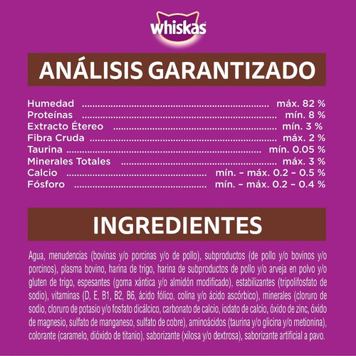 Imagen 8 de 10 de Whiskas Combo Alimento Bueno Por Naturaleza 10kg + Sobres 6u