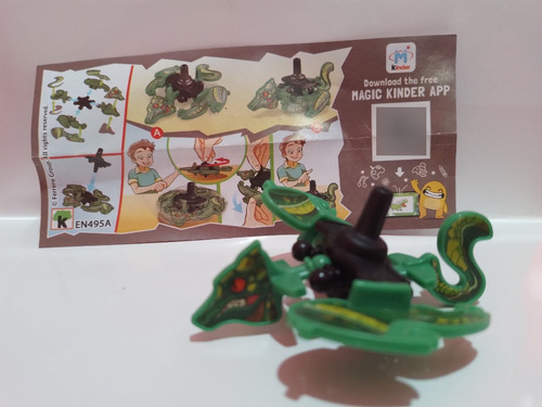 Kinder Dragon Trompo En495a Con Cartina