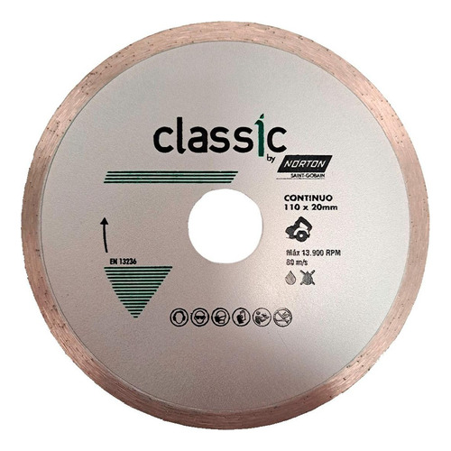 Disco Diamantado Norton Classic Continuo Porcelanato / Ceram