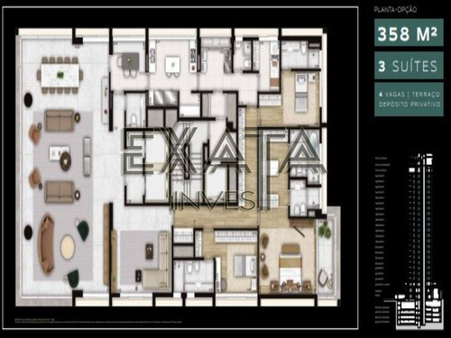 Imagem 15 de 15 de Apartamento À Venda Na Vila Nova Conceição Com 359,08m² Úteis, 4 Amplas Suítes, Lobby Com Pé Direito Triplo, Varanda Gourmet, Piscina, 4 Vagas De Garagem + Depósito. Entrega Em Ju - Ap01281 - 705462