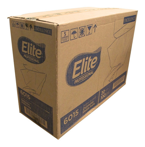 Elite Toalla Doble Interdoblada 20 Paq C/u 100 Toallas