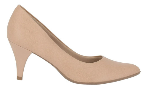 Scarpin Feminino Piccadilly Luiza Salto Alto Capuccino - 745