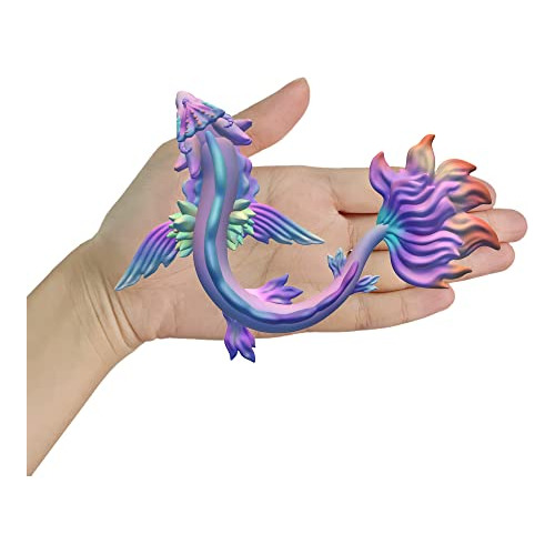 Molde De Silicona 3d Dragón De Agua De Hadas Mágicas ...