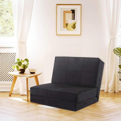 Sofa Cama Plegable Marca Giantex Color Negro