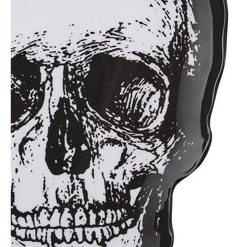 Juego Plato Y Tarro Calavera.