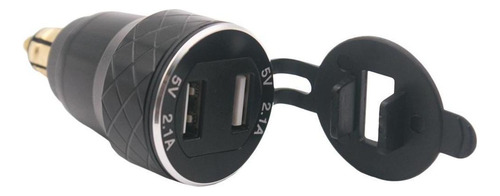 // Cargador Con Conector Din De Motocicleta A Doble Usb