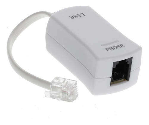 Inline Dsl Filtro Color Blanco Dama Plug Para Telefono