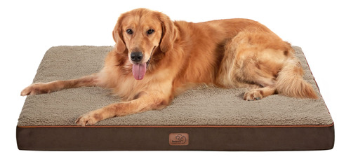 Cama Ortopedica Para Perros Extra Grandes Color Cafe