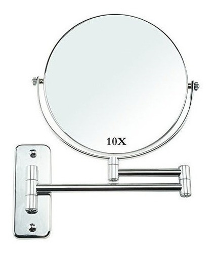 Lansi Makeup Mirror 10x Magnifying Wall Mount Doublesided Va