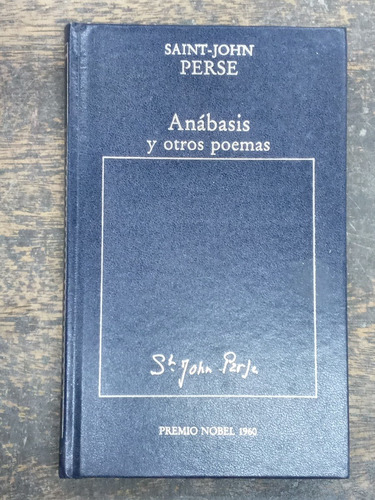 Imagen 1 de 4 de Anabasis Y Otros Poemas * Saint John Perse * Hyspamerica *