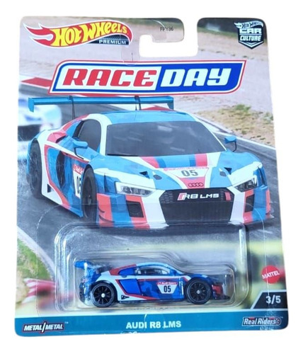 Hotwheels Premium Audi R8 Lms Azul Azul