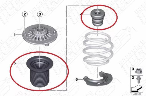 Bmw 118i 1.6 Sport Gp Turbo 2013-2015 Batedor Amortecedor Di