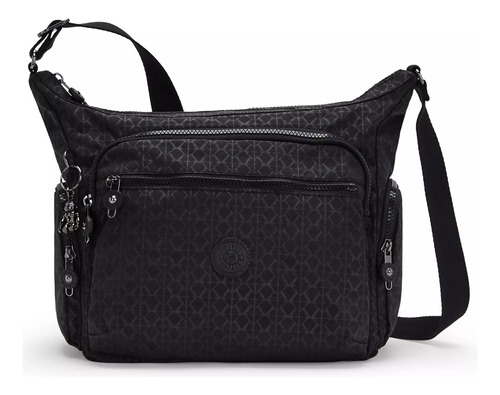 Cartera Bolso Kipling - Gabbie Signature Negro 